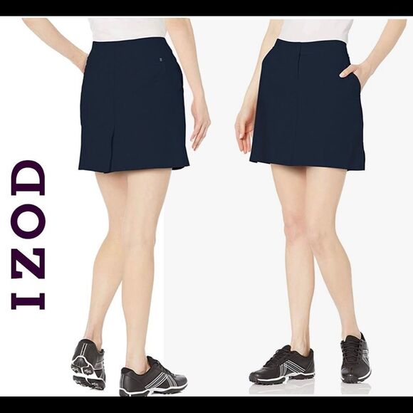 Izod Womens Golf Swing Flex Skort with Pockets navy blue Sz 6 - Picture 1 of 12